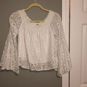 Hollister - White Lace Top